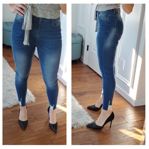 High rise skinny ankle jeans - Picture 2 of 8